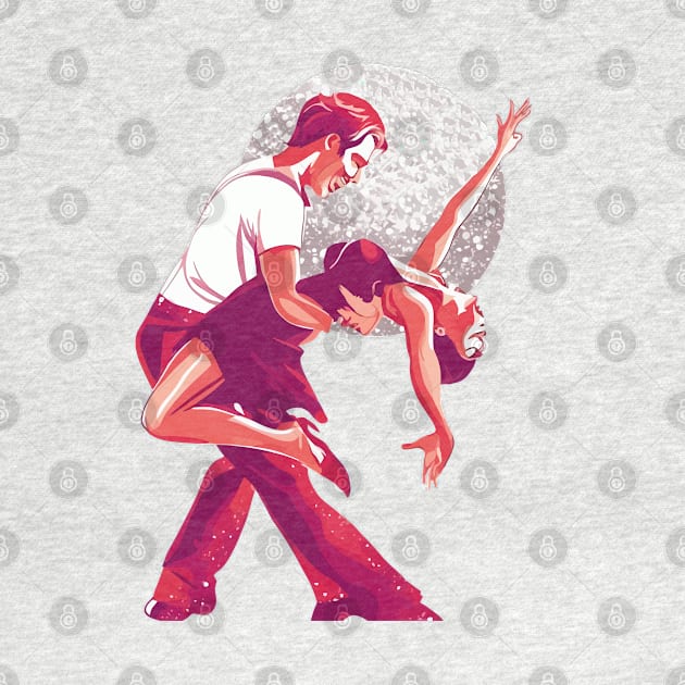 Strictly Salsa Couple Dancing With Glitter Ball by taiche